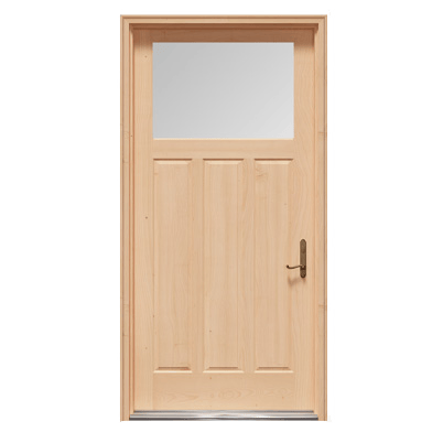 andersen quarter view glass panel entry door